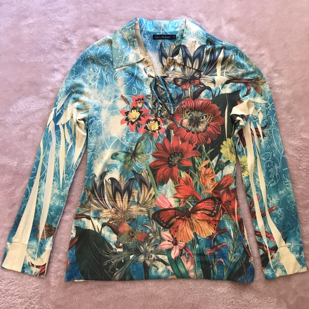 Tropical Print Top